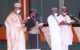 Buhari swears-in 4 new Perm Secretaries
