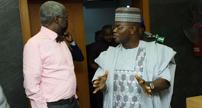 ANKER EXPLOSION: GOVERNOR BELLO MEETS FASHOLA, SEEKS URGENT ATTENTION TO FEDERAL ROADS IN KOGI