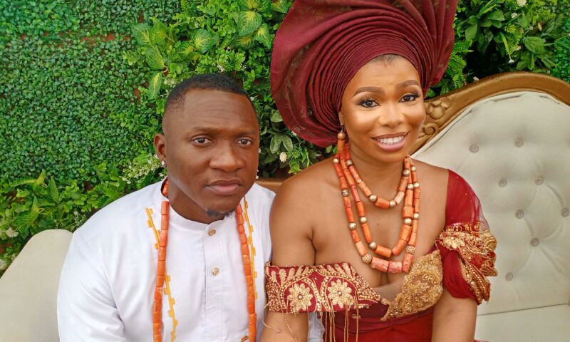 Tower Saghana’s son, Best Saghana Weds Deborah Adesoga in Lagos